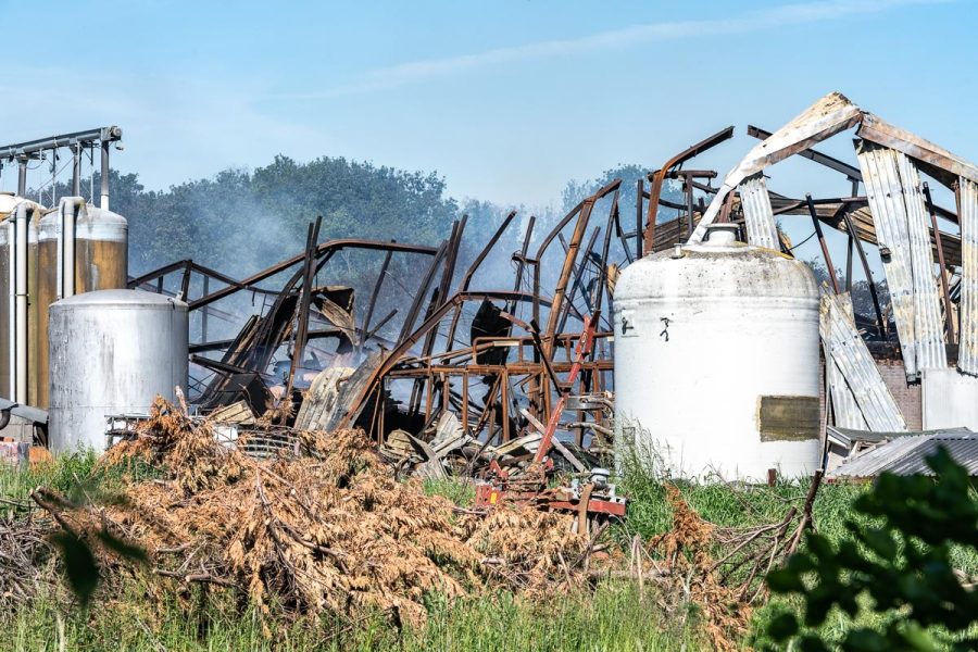 Stalbrand Nederweert waarbij 4600 varkens om het leven kwamen