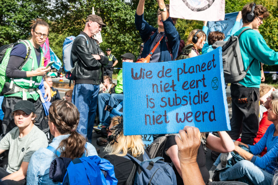 Demonstratie Extinction Rebellion A12, 25 september 2023