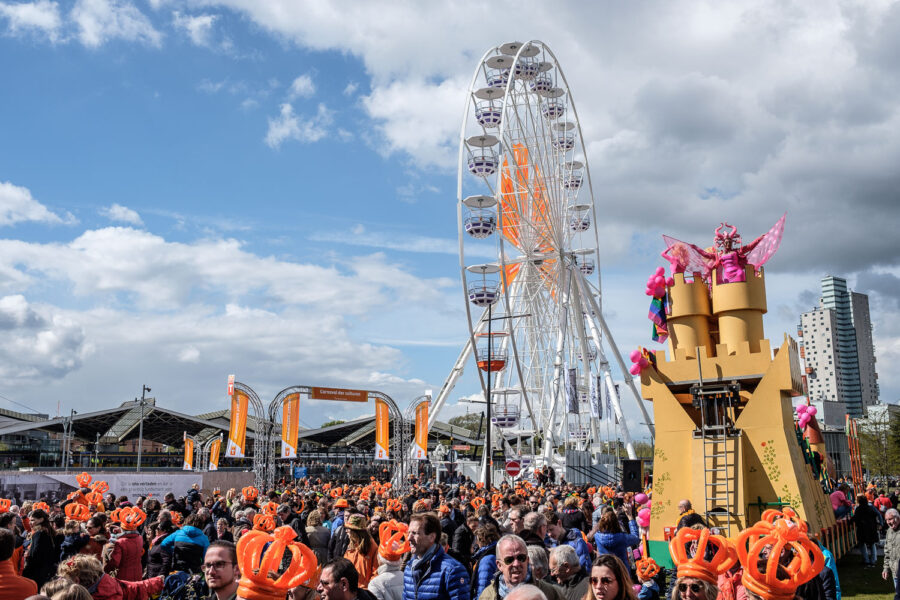 Reuzenrad in de Spoorzone tijdens Koningsdag Tilburg 2017