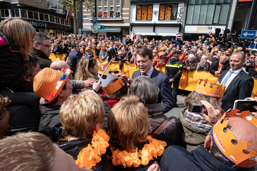 Prins Constantijn tijdens Koningsdag Tilburg 2017