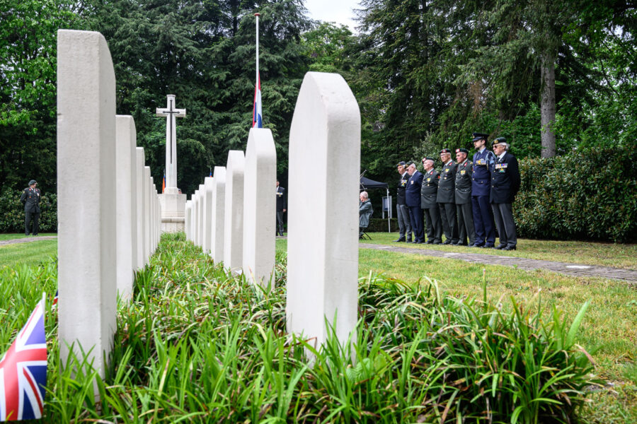 Dodenherdenking 2026 op het ereveld van begraafplaats Vredehof in Tilburg.