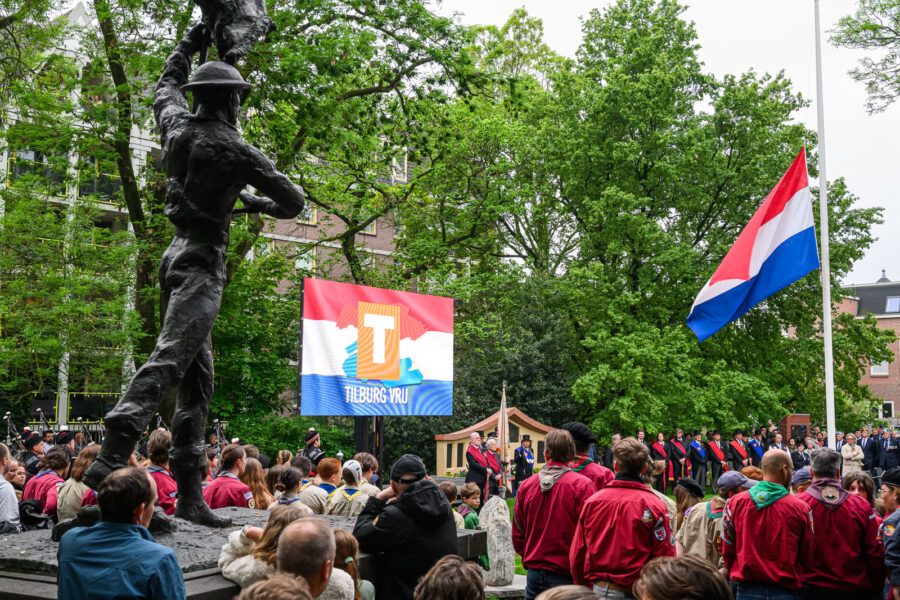 Dodenherdenking Tilburg 2026 in het Vrijheidspark