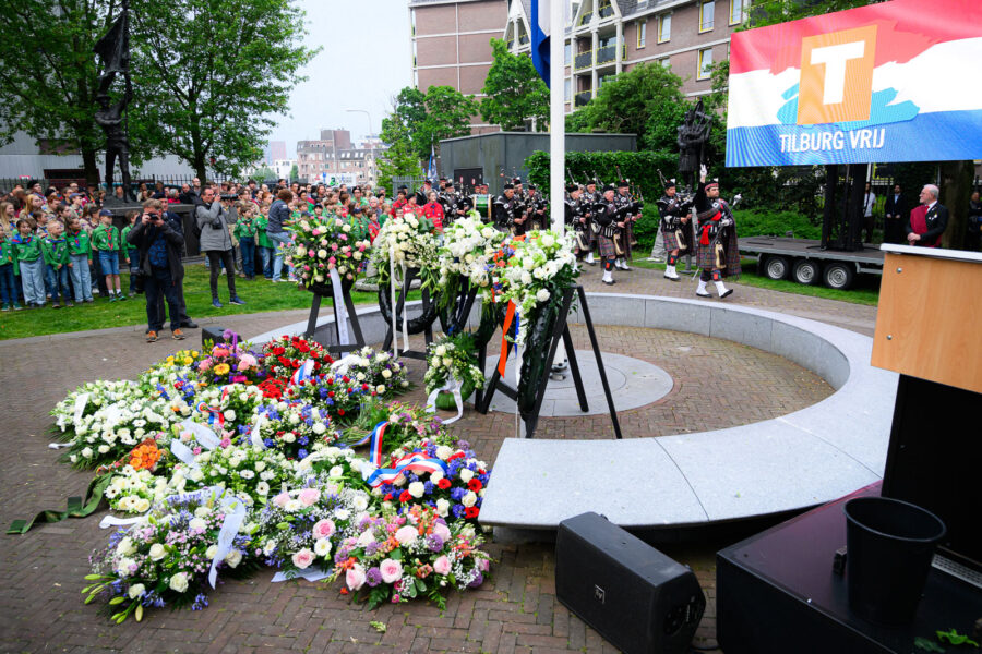 Dodenherdenking Tilburg 2026 in het Vrijheidspark